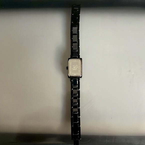 Armitron Ladies Black Rhinestone Ceramic Watch - Picture 9 of 16